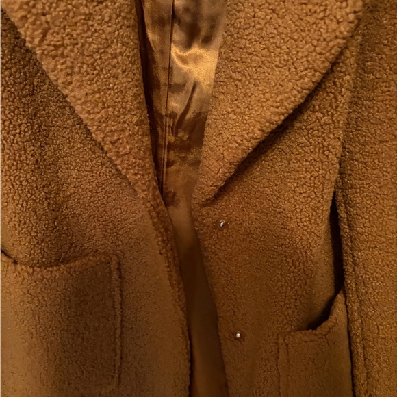 French Connection Women's Brown Teddy Coat - Picture 2 of 3